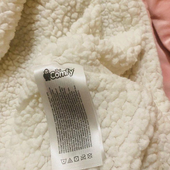 44D-Sherpa-lined wearable blanket hoodie, The Comfy Original P2P-37” ,L 38” - Picture 4 of 7